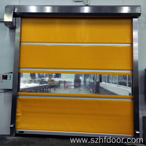 Fast rolling curtain automatic door